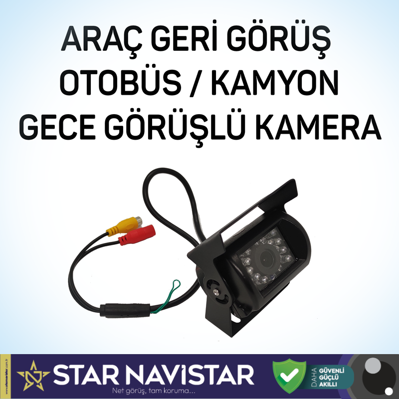 Prostar Otobüs Kamyon Tır Geri Görüş Kamerası Ledli Arka Görüş Kamerası