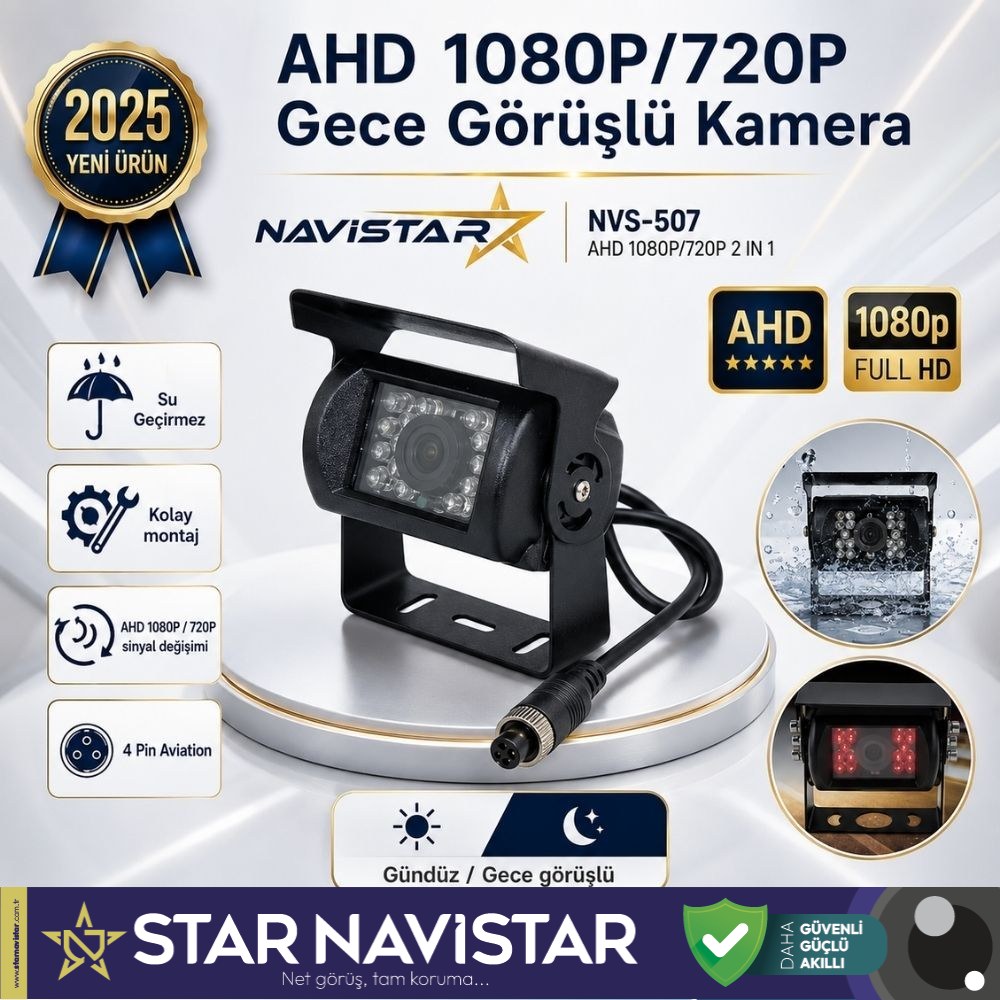 AHD 1080P/720P Çift fonksiyonlu Gece Görüşlü Şapkalı Kamera